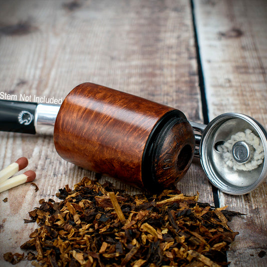 Falcon Pipe Bowl - Short Stack Chimney Smooth