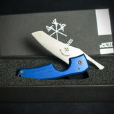 Les Fines Lames Le Petit Cigar Cutter & Knife - Anodised Blue