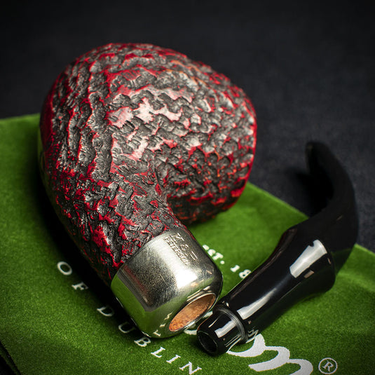 Peterson of Dublin System Rustic Briar Smoking Pipe - Shape No.B42