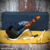 Savinelli Ottagono 2022 Limited Edition Sandblast 6mm - Briar Smoking Pipe