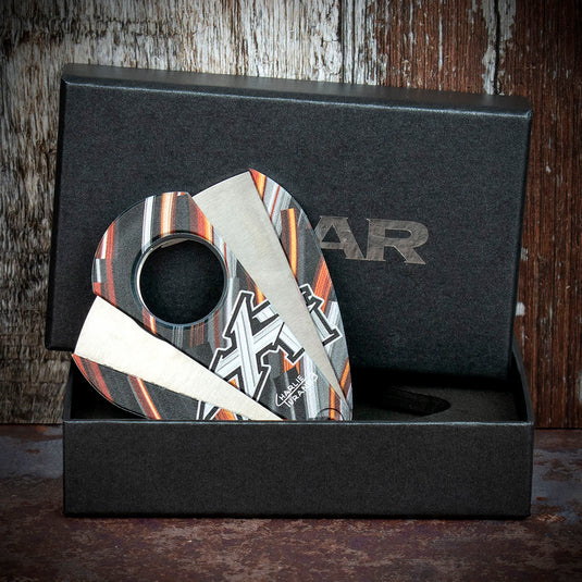 *DISC* Xikar Xi-2 Nightlife Orange 201NLO Double Blade Cigar Cutter