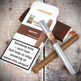 La Aurora | Principes Chicos Brown | Chocolate Flavoured Cigars | Pack of 5