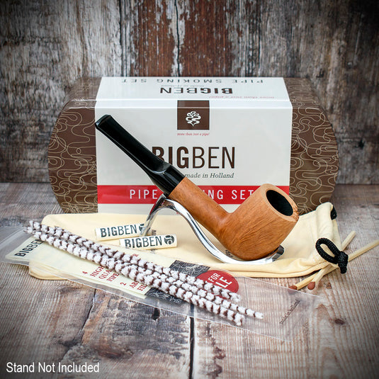 Big Ben Briar Smoking Pipe Starter Set (Straight Pipe)