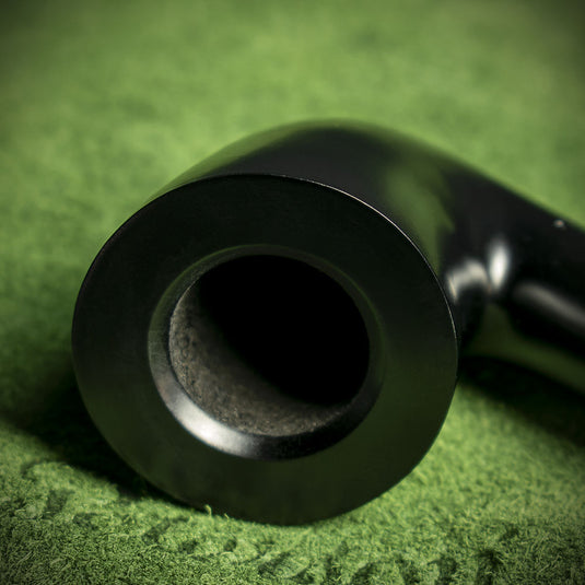 Peterson of Dublin Ebony Spigot Briar Smoking Pipe - Shape 128