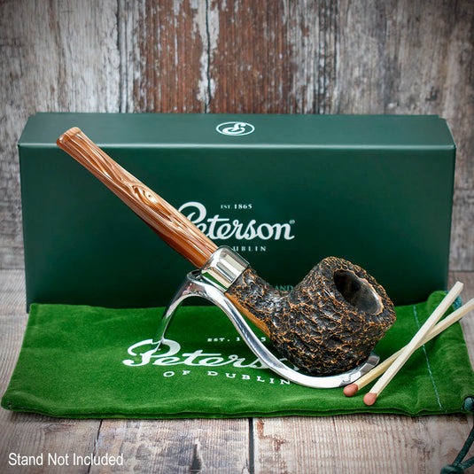 Derry Rusticated Briar Pipe By Peterson of Dublin - Shape 606 (9mm)