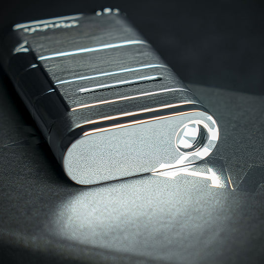 Xikar Allume Single Jet Cigar Lighter - Silver