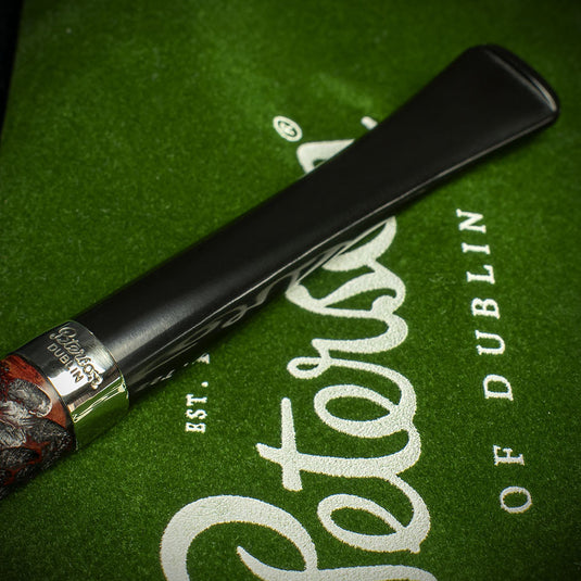 Peterson of Dublin Junior Rusticated Briar Smoking Pipe - Rhodesian