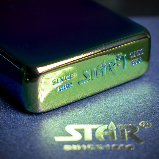 Star Petrol Lighter - Rainbow