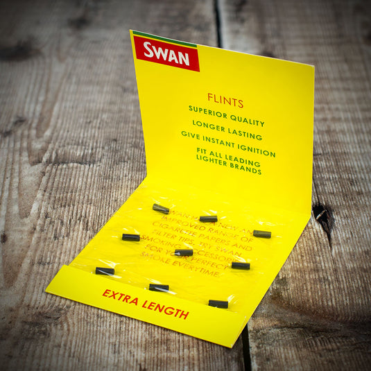 Swan | Extra Length Lighter Flints (Pack of 9)