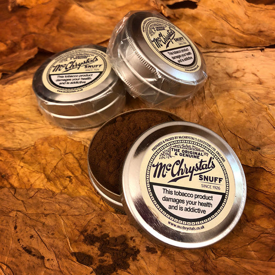 Box of 12 - McChrystal's Snuff Original & Genuine Medicated Large 8.75g Tins