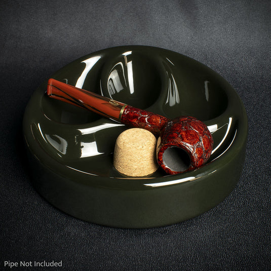 3 Pipe Ashtray Gloss Black