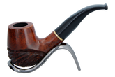 Jean Claude 9mm Filter Rustic Wave Briar Smoking Pipe - Shape 01