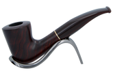 Jean Claude 9mm Filter Red/Brown Smooth Briar Smoking Pipe - Shape 01