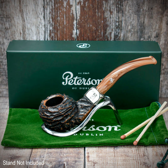 Derry Rusticated Briar Pipe By Peterson of Dublin - Shape 80s (9mm)