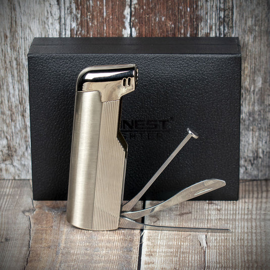 Honest Penryn Pipe Lighter - Chrome
