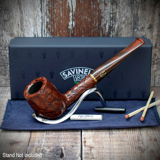 Savinelli | Alligator 6mm Smoking Pipe | Brown 128