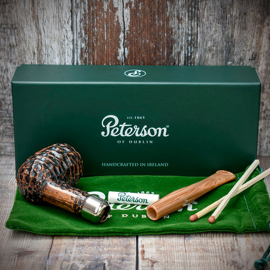 Derry Rusticated Briar Pipe By Peterson of Dublin - Shape 06 (9mm)