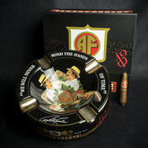 Arturo Fuente Hands of Time Ashtray - Black + Short Story Cigar