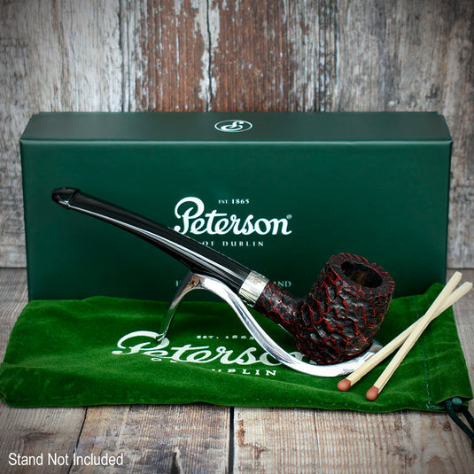 Barrel Rustic Speciality Briar Pipe By Peterson Of Dublin