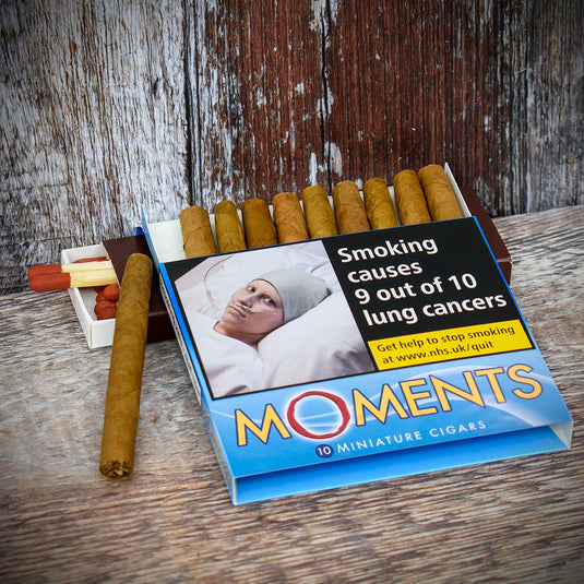 Moments Blue Miniature Cigars - Pack of 10