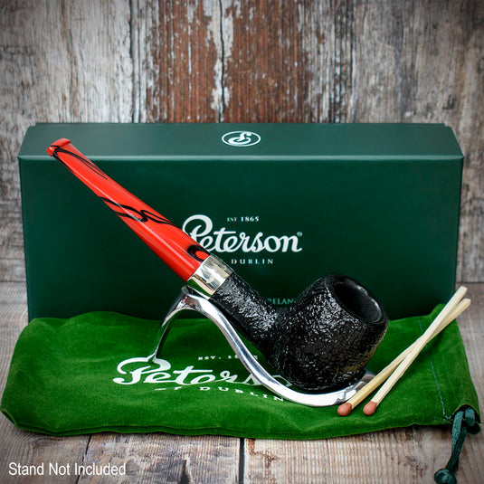 Dracula Sandblasted Briar Pipe By Peterson of Dublin - Shape No. 87