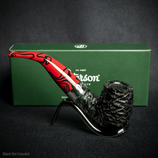 Peterson of Dublin Dracula Rusticated Briar Smoking Pipe - Shape XL90