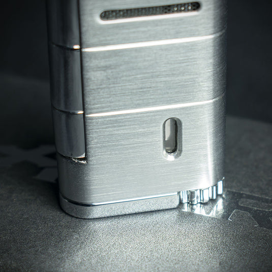 Xikar Allume Single Jet Cigar Lighter - Silver