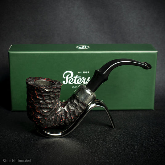 Peterson of Dublin System Rustic Briar Smoking Pipe - Shape No.XL315