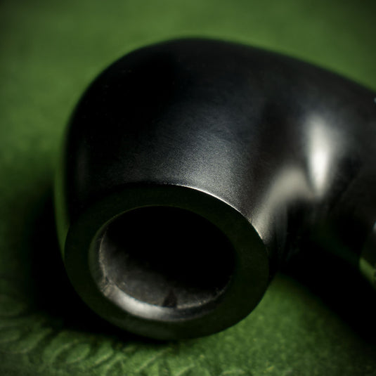 Peterson of Dublin Deluxe System Ebony 12.5 Briar Smoking Pipe - Shape 68