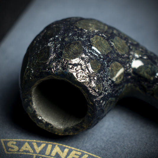 Savinelli Alligator Blue 6mm Briar Smoking Pipe - Shape 626