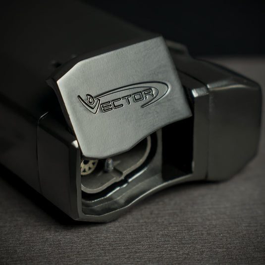 Vector VMotion Twin Jet Flame Lighter With Punch Cutter - Black Matte