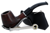 Smoke-King Pipe Smoker's Starter Kit - Half-Bent Briar Pipe