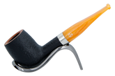 Rattrays Samhain Sandblast Yellow Briar Smoking Pipe - Shape 37