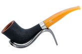 Rattrays Samhain Sandblast Yellow Briar Smoking Pipe - Shape 45