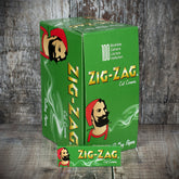 Zig Zag Regular Green Cigarette Papers 50 Leaves - Box of 100 Booklets