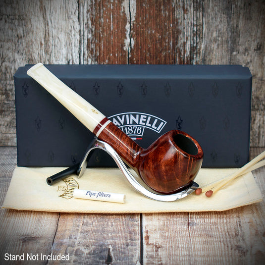 Savinelli Avorio Smooth Burgundy 207 - 6mm Briar Pipe