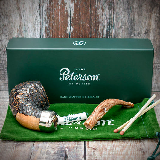 Derry Rusticated Briar Pipe By Peterson of Dublin - Shape XL02 (9mm)