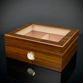 Cigar Humidor Walnut 25 Capacity - HU19