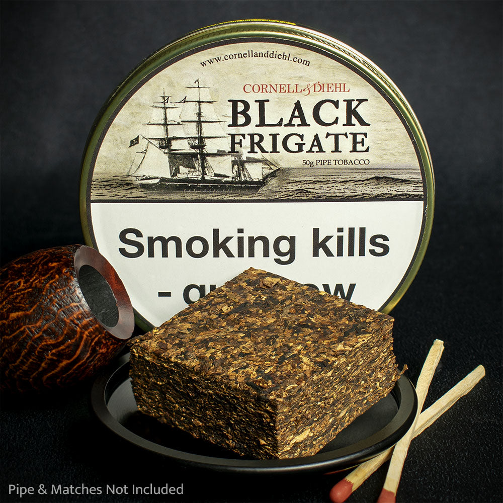 black frigate pipe tobacco Cornell & Diehl Black Frigate Plug Pipe Tobacco (Rum)