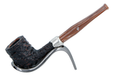 Peterson of Dublin Derry Rusticated Briar Smoking Pipe - Shape 06 - 9mm