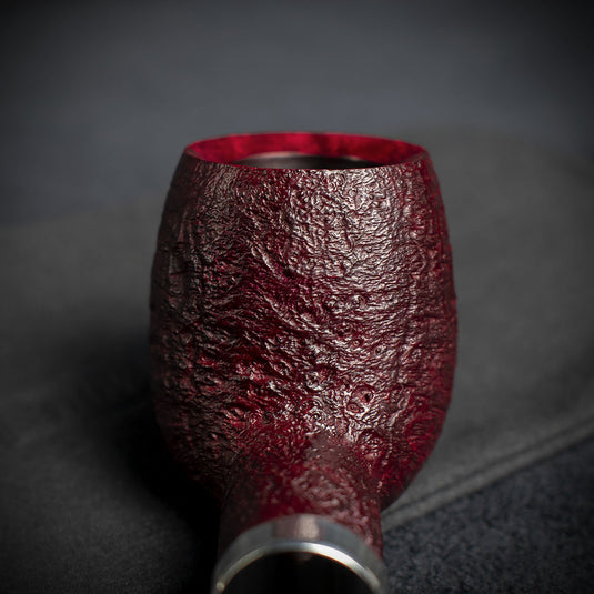 Alfred Dunhill White Spot Briar Smoking Pipe - Ruby Bark 4101F