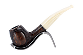 Jean Claude 9mm Filter Dark Rustic Briar Smoking Pipe - Shape 55