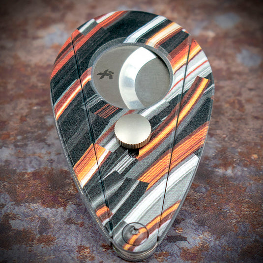 *DISC* Xikar Xi-2 Nightlife Orange 201NLO Double Blade Cigar Cutter