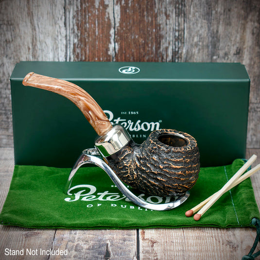 Derry Rusticated Briar Pipe By Peterson of Dublin - Shape XL02 (9mm)