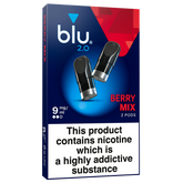 Blu 2.0 Berry Mix Vape Pods 9mg/ml 2 Pack