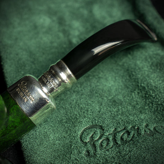 Peterson of Dublin Green Spigot Briar Smoking Pipe - Shape 05