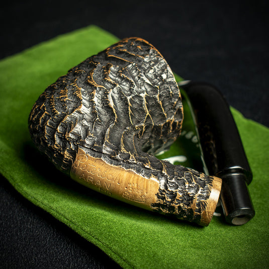 Aran Rusticated Briar Smoking Pipe By Peterson of Dublin - Shape No.B10