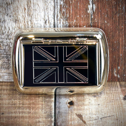 Tobacco Tin with Paper Holder - Union Jack Design