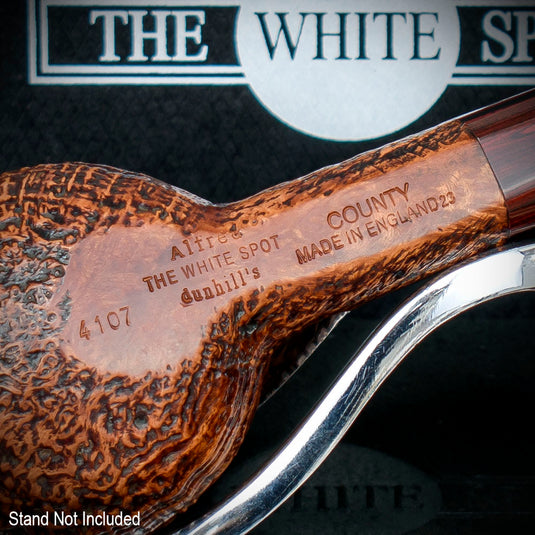 Alfred Dunhill White Spot Briar Smoking Pipe - County 4107