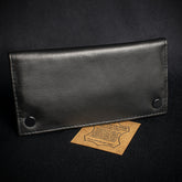 Black Leather Handroller's Wallet
